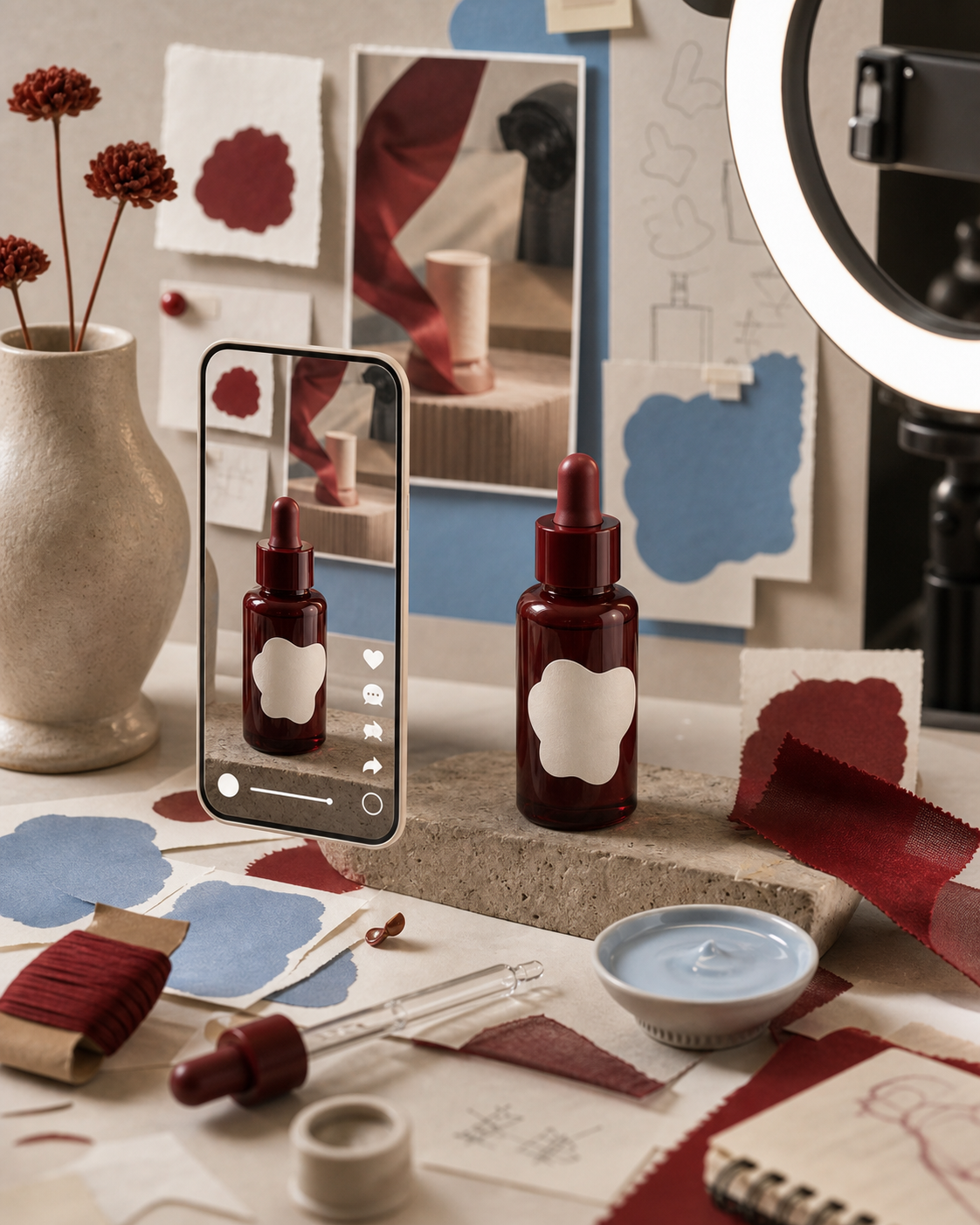 Sample skincare campaign still